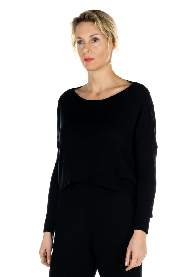 Micio boat neck pullover top