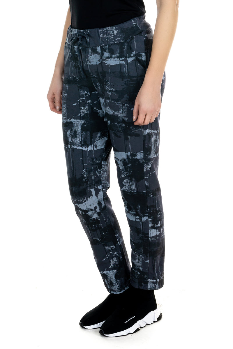 Pull On Drawstring Splash Print Pant