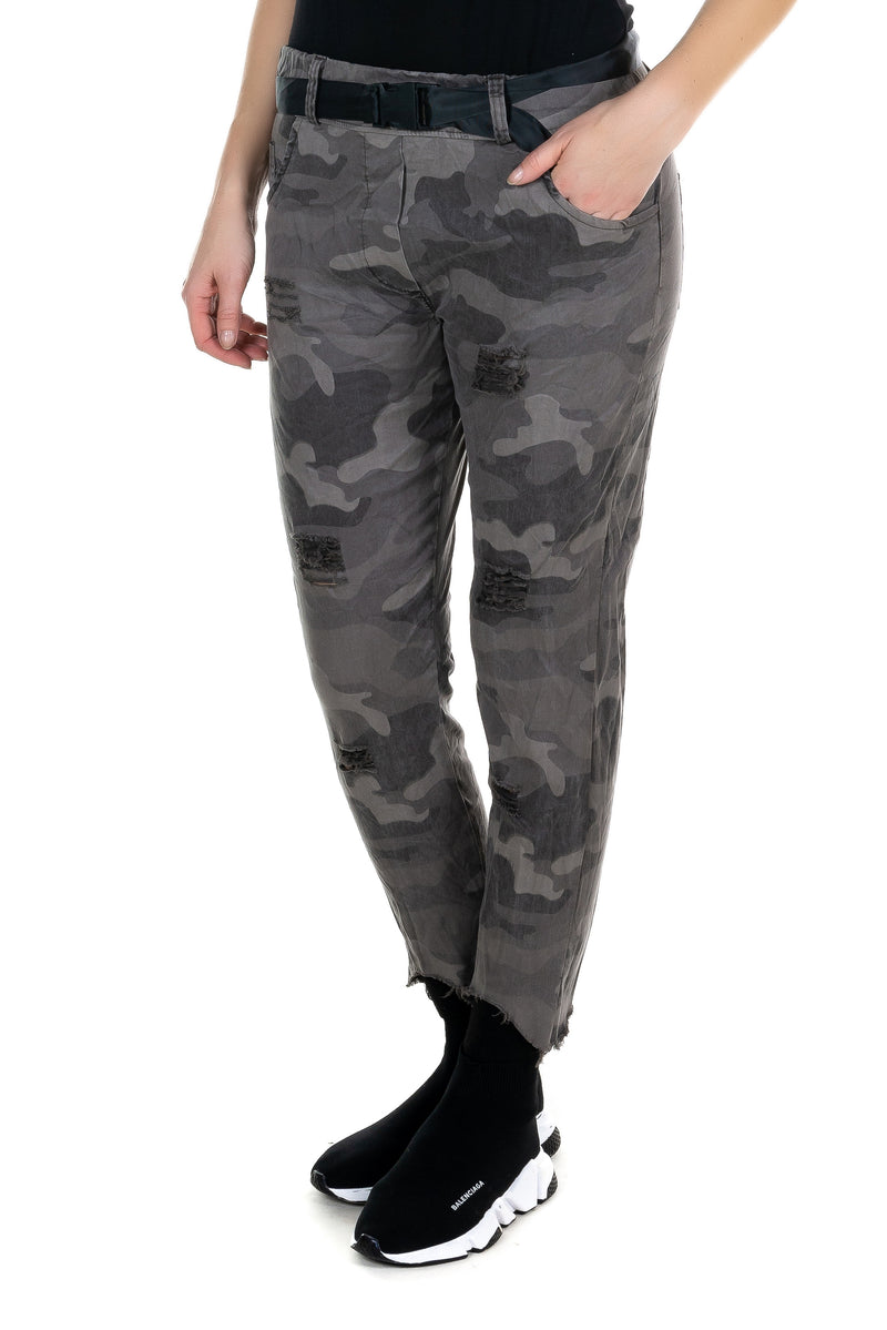 Belted Camouflage Pants
