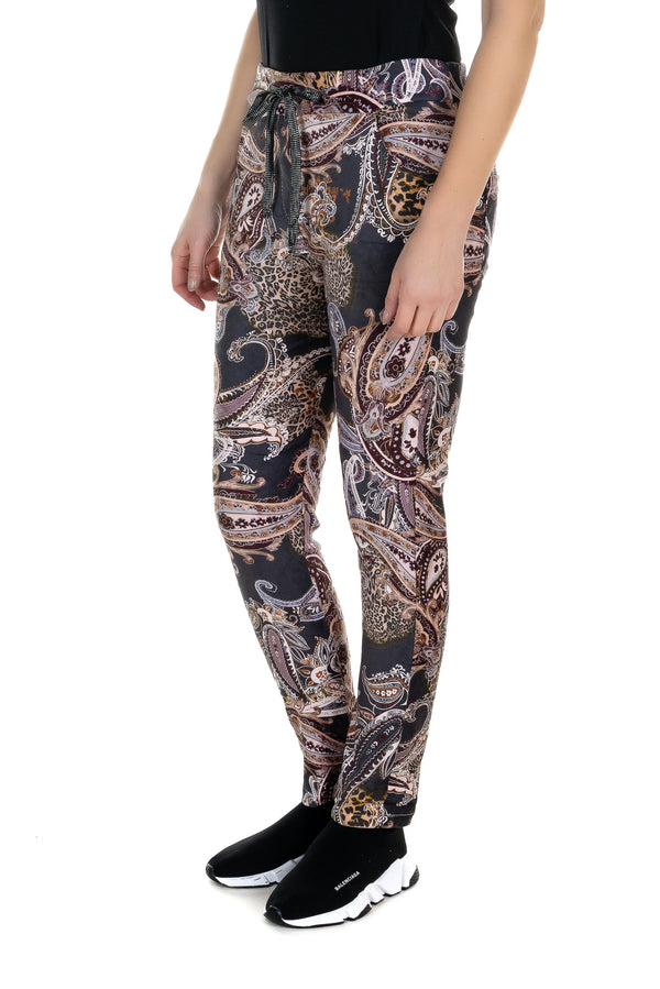 Pull on Paisley Printed Pants